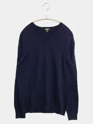UNIQLO/ユニクロ/ニット/セーター/トップス/ネイビー/L