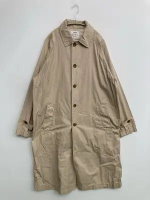 coen/コーエン/ステンカラーコート/ジャケット/アウター/ベージュ/SMALL