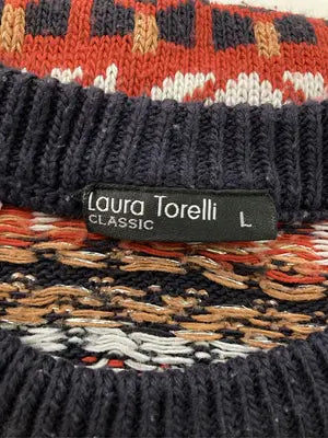 Laura Torelli/ニット/セーター/トップス/レッド/L