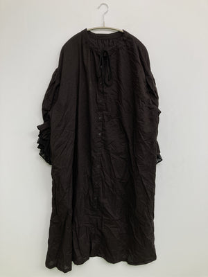 シャツワンピース/ワンピース/ドレス/ブラック/M