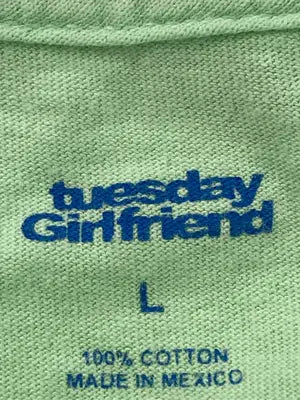 tuesday Girl friend/Tシャツ/カットソー/トップス/ライトグリーン/L