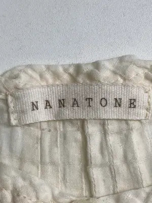 NANATONE/シャツ/ブラウス/トップス/アイボリー/M