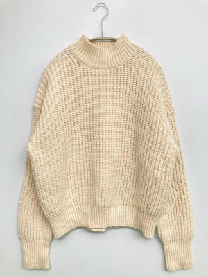 UNIQLO/ユニクロ/ニット/セーター/トップス/ベージュ/L