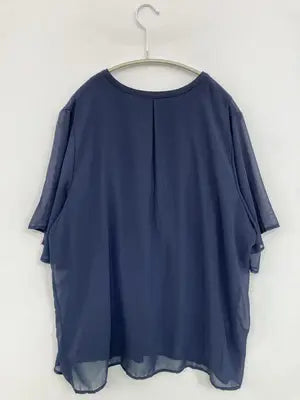 Alotta/アロッタ/シャツ/ブラウス/トップス/ネイビー/3L