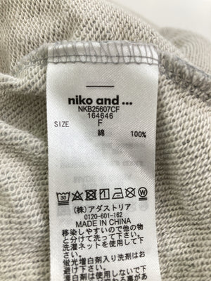 niko and .../ニコアンド/スウェット/トップス/グレー/F