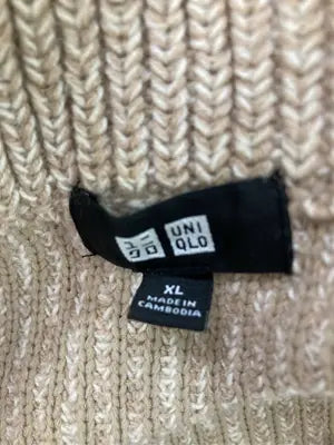 UNIQLO/ユニクロ/ニット/セーター/トップス/ベージュ/XL
