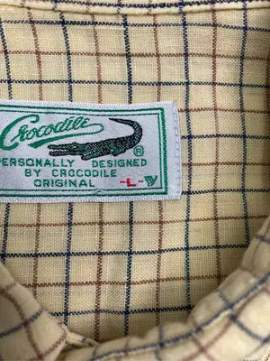 Crocodile/クロコダイル/シャツ/ブラウス/トップス/ベージュ/L