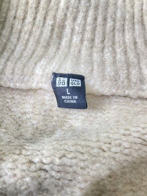 UNIQLO/ユニクロ/ニット/セーター/トップス/ベージュ/L