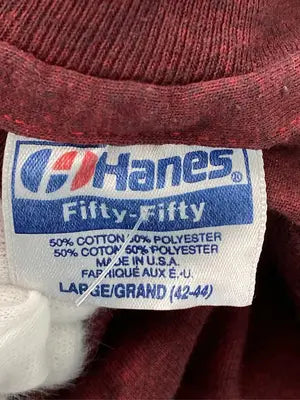 Hanes/ヘインズ/Tシャツ/カットソー/トップス/レッド/L