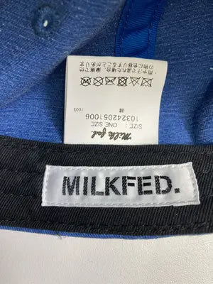 MILK FED./ミルクフェド/キャップ/帽子/ブルー/ONE SIZE