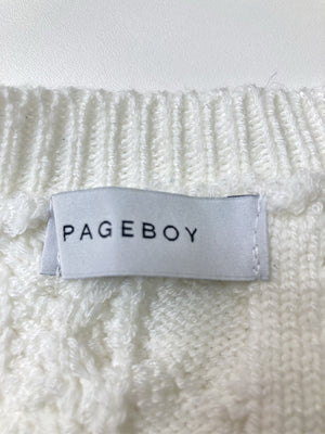 PAGEBOY/ペイジボーイ/カーディガン/ボレロ/トップス/ホワイト/F