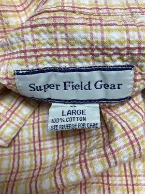 Super Field Gear/シャツ/ブラウス/トップス/イエロー/LARGE