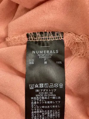 NUMERALS/Tシャツ/カットソー/トップス/ピンク/F