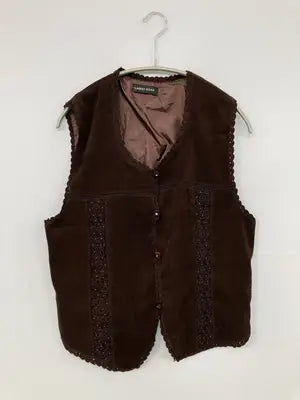LADIES WEAR/ベスト/トップス/ブラウン
