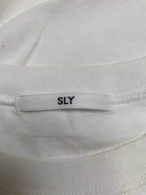 SLY/スライ/Tシャツ/カットソー/トップス/ホワイト/FREE