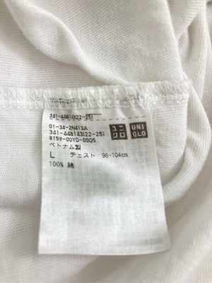 UNIQLO/ユニクロ/Tシャツ/カットソー/トップス/ホワイト/L