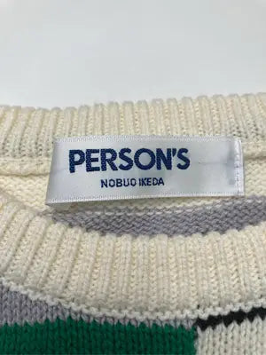 PERSON'S/パーソンズ/ニット/セーター/トップス/アイボリー/S