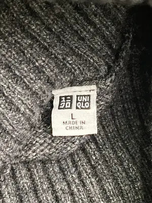 UNIQLO/ユニクロ/ニット/セーター/トップス/グレー/L