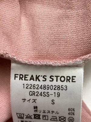FREAK'S STORE/フリークスストア/Tシャツ/カットソー/トップス/ピンク/S