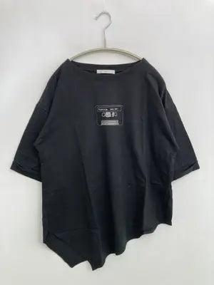 eka::/Tシャツ/カットソー/トップス/ブラック/F