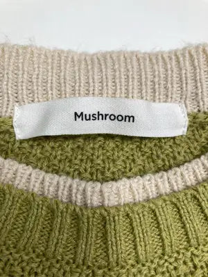 Mushroom/マッシュルーム/ニット/セーター/トップス/ライトグリーン/M