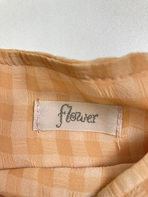 flower/フラワー/シャツ/ブラウス/トップス/オレンジ