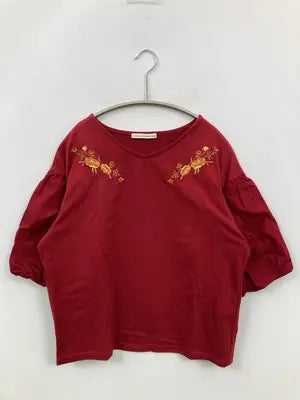 E hyphen world gallery peace/イーハイフンワールドギャラリーピース/Tシャツ/カットソー/トップス/レッド/F