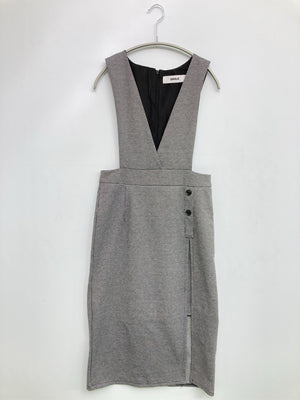 DHOLIC/ディーホリック/ジャンパースカート/ワンピース/ドレス/グレー