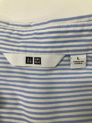 UNIQLO/ユニクロ/シャツ/ブラウス/トップス/スカイブルー/L