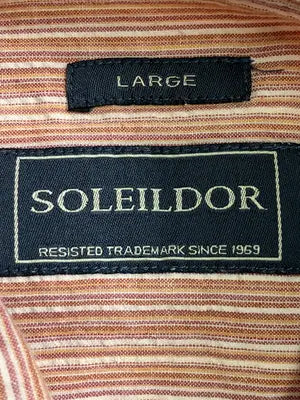 SOLEILDOR/シャツ/ブラウス/トップス/オレンジ/LARGE