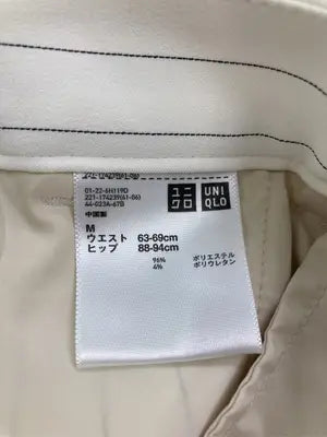 UNIQLO/ユニクロ/スラックス/パンツ/アイボリー/M