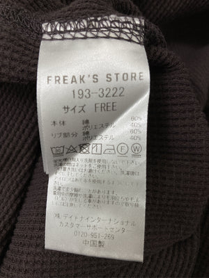FREAK'S STORE/フリークスストア/Tシャツ/カットソー/トップス/ブラウン/FREE