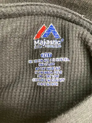 Majestic/マジェスティック/Tシャツ/カットソー/トップス/ブラック/2XLT