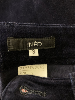 INED/イネド/スラックス/パンツ/ネイビー/3