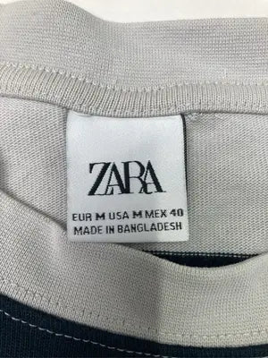 ZARA/ザラ/Tシャツ/カットソー/トップス/グレー/M