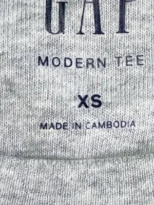 GAP/ギャップ/Tシャツ/カットソー/トップス/グレー/XS