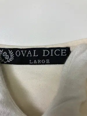 OVAL DICE/Tシャツ/カットソー/トップス/アイボリー/L