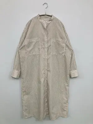 continuer de NICE CLAUP/コンティニューデナイスクラップ/シャツワンピース/ワンピース/ドレス/ベージュ/F