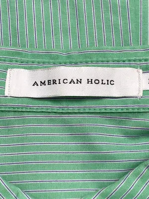 AMERICAN HOLIC/アメリカンホリック/シャツ/ブラウス/トップス/ライトグリーン/L