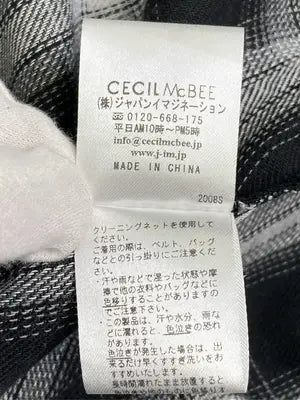 CECIL McBEE/セシルマクビー/シャツワンピース/ワンピース/ドレス/ブラック/F