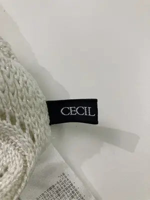 CECIL McBEE/セシルマクビー/ニット/セーター/トップス/アイボリー/M