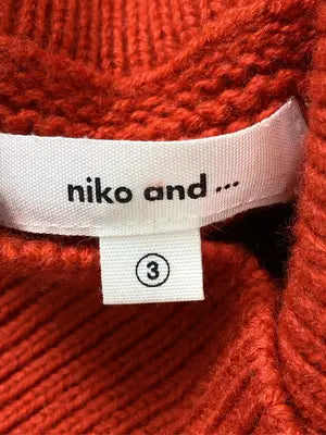 niko and .../ニコアンド/ニット/セーター/トップス/レッド/3