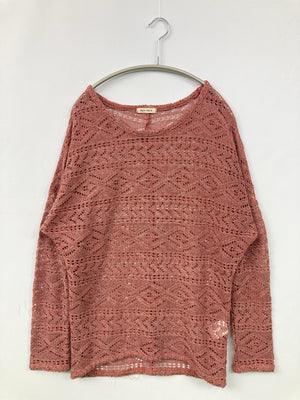 Maple feel/メープルフィール/ニット/セーター/トップス/レッド/L