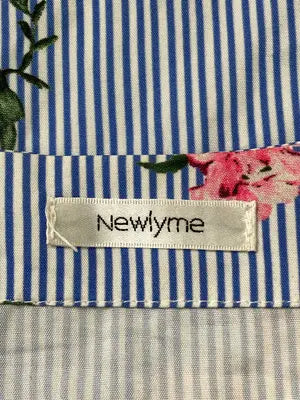 Newlyme/ニューリーミー/シャツ/ブラウス/トップス/ブルー/L
