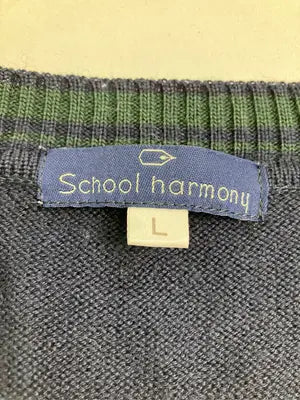 SCHOOL HARMONY/ニット/セーター/トップス/ネイビー/L
