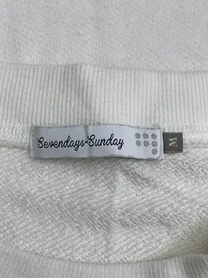 SEVENDAYS=SUNDAY/セブンデイズサンデイ/スウェット/トップス/ホワイト/M