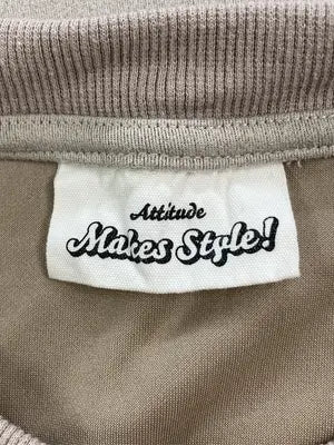Attitude makes style!/アティチュードメイクススタイル/スウェット/トップス/ベージュ/FREE
