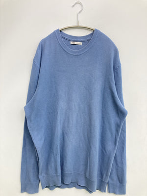 ZARA/ザラ/ニット/セーター/トップス/ブルー/L