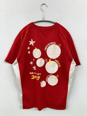 Tシャツ/カットソー/トップス/レッド/L