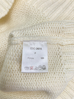 ESCROC/ニット/セーター/トップス/アイボリー/F